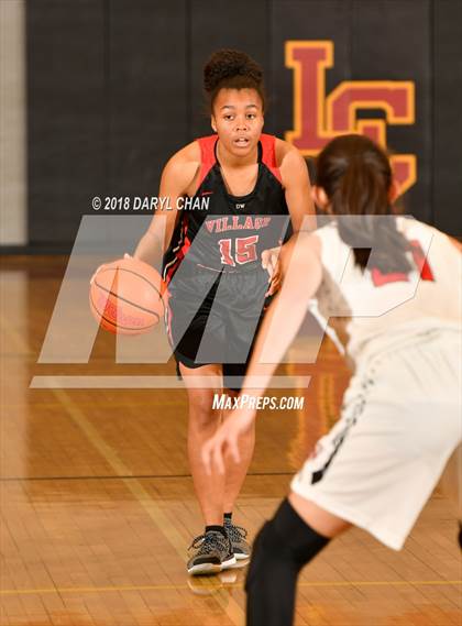 Thumbnail 2 in Village Christian vs. Hart (La Canada Tournament) photogallery.