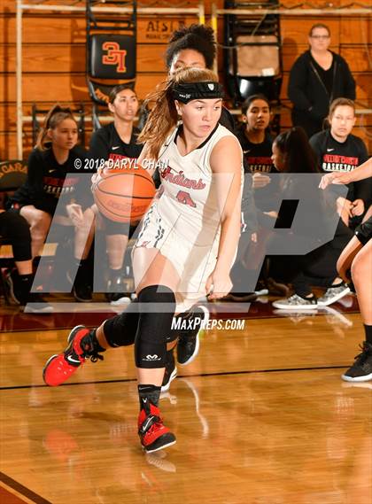 Thumbnail 3 in Village Christian vs. Hart (La Canada Tournament) photogallery.
