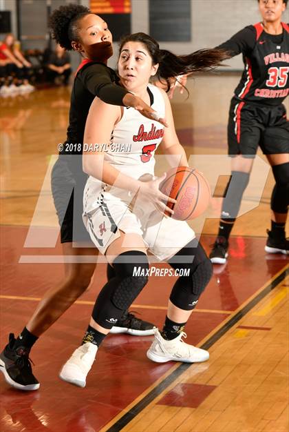 Thumbnail 2 in Village Christian vs. Hart (La Canada Tournament) photogallery.