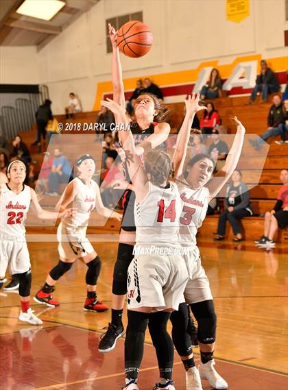 Thumbnail 2 in Village Christian vs. Hart (La Canada Tournament) photogallery.