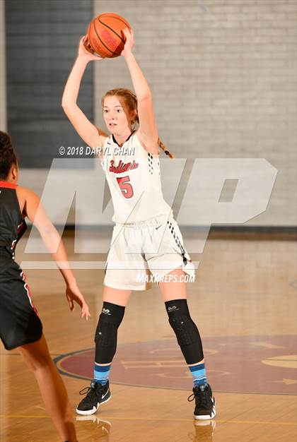 Thumbnail 2 in Village Christian vs. Hart (La Canada Tournament) photogallery.