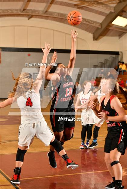 Thumbnail 1 in Village Christian vs. Hart (La Canada Tournament) photogallery.