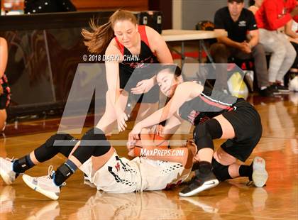 Thumbnail 3 in Village Christian vs. Hart (La Canada Tournament) photogallery.