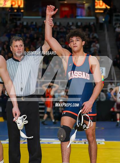 Thumbnail 1 in NYSPHSAA Wrestling Championships - Semi Finals 160 lbs - 285 lbs photogallery.