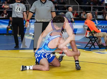 Thumbnail 1 in NYSPHSAA Wrestling Championships - Semi Finals 160 lbs - 285 lbs photogallery.