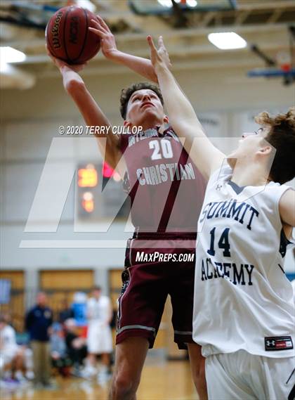 Thumbnail 1 in Intermountain Christian vs. Summit Academy (Eagle Holiday Shootout) photogallery.