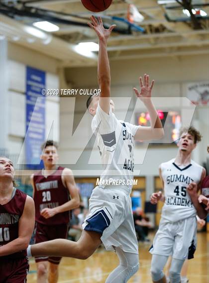 Thumbnail 3 in Intermountain Christian vs. Summit Academy (Eagle Holiday Shootout) photogallery.