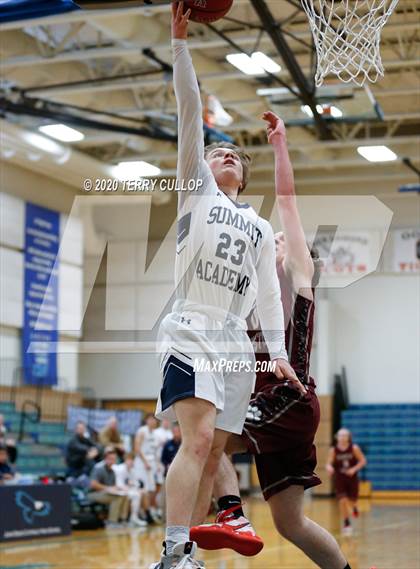 Thumbnail 3 in Intermountain Christian vs. Summit Academy (Eagle Holiday Shootout) photogallery.