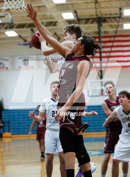 Thumbnail 2 in Intermountain Christian vs. Summit Academy (Eagle Holiday Shootout) photogallery.