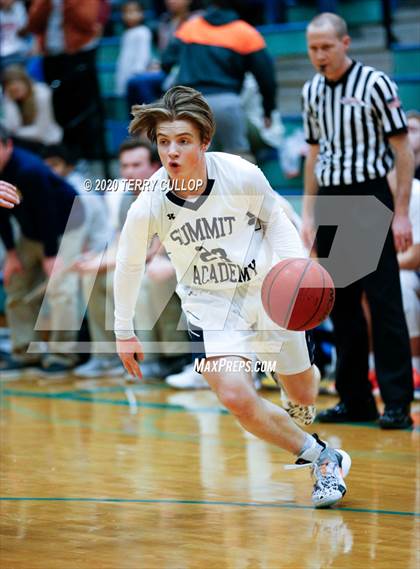 Thumbnail 2 in Intermountain Christian vs. Summit Academy (Eagle Holiday Shootout) photogallery.