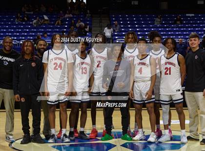 Thumbnail 1 in Cypress Ranch vs. Cypress Springs (Houston Methodist Cy Hoops Consolation Final) photogallery.