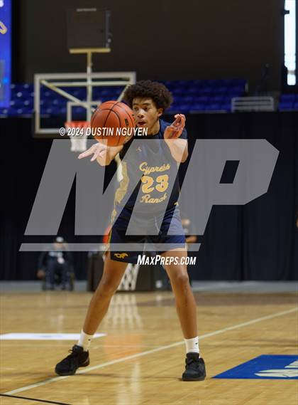 Thumbnail 3 in Cypress Ranch vs. Cypress Springs (Houston Methodist Cy Hoops Consolation Final) photogallery.