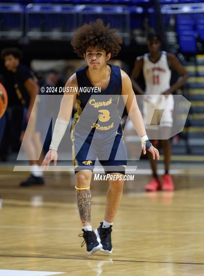 Thumbnail 1 in Cypress Ranch vs. Cypress Springs (Houston Methodist Cy Hoops Consolation Final) photogallery.