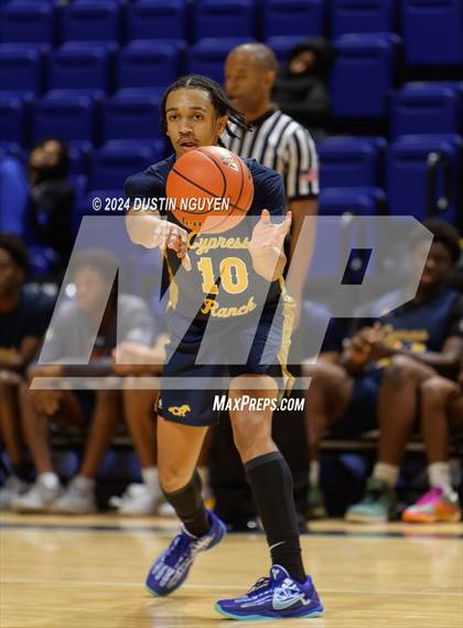 Thumbnail 3 in Cypress Ranch vs. Cypress Springs (Houston Methodist Cy Hoops Consolation Final) photogallery.