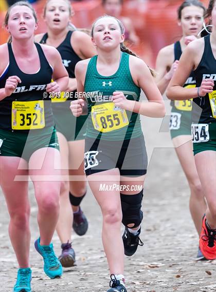 Thumbnail 2 in CIF State Cross Country Championships (Girls D5 Race) photogallery.