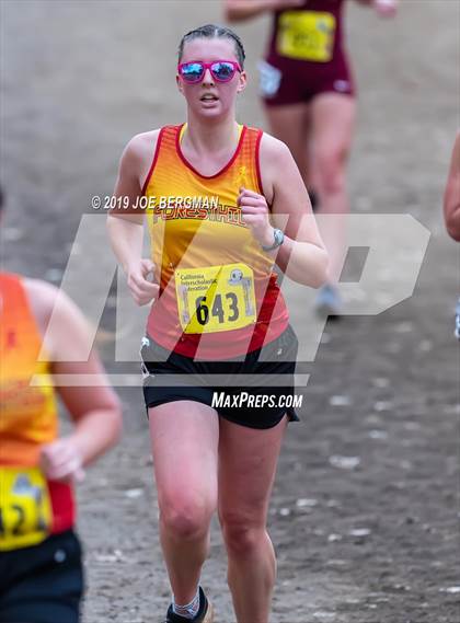 Thumbnail 3 in CIF State Cross Country Championships (Girls D5 Race) photogallery.