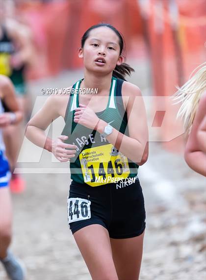 Thumbnail 2 in CIF State Cross Country Championships (Girls D5 Race) photogallery.