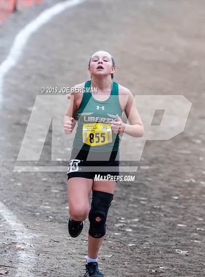 Thumbnail 1 in CIF State Cross Country Championships (Girls D5 Race) photogallery.