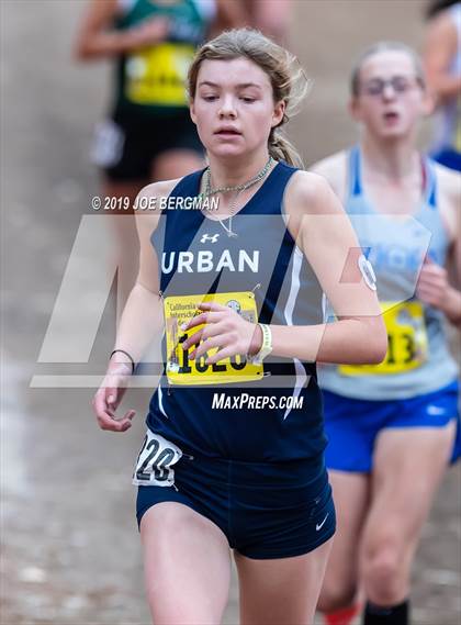 Thumbnail 2 in CIF State Cross Country Championships (Girls D5 Race) photogallery.