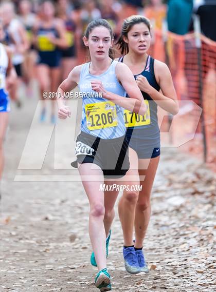 Thumbnail 1 in CIF State Cross Country Championships (Girls D5 Race) photogallery.