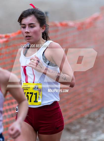 Thumbnail 1 in CIF State Cross Country Championships (Girls D5 Race) photogallery.