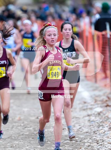 Thumbnail 1 in CIF State Cross Country Championships (Girls D5 Race) photogallery.