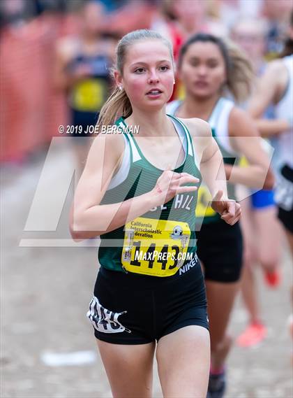 Thumbnail 2 in CIF State Cross Country Championships (Girls D5 Race) photogallery.