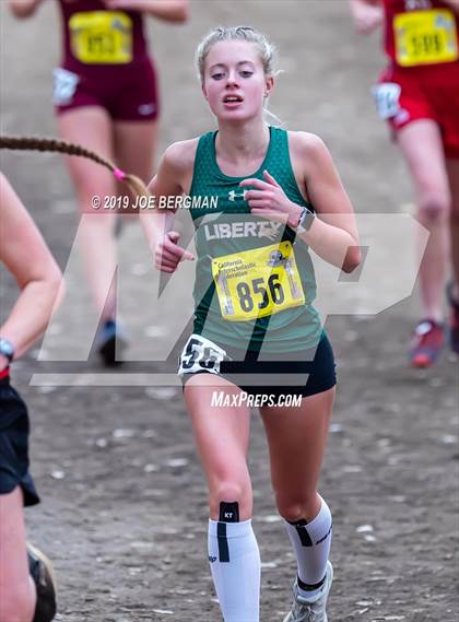 Thumbnail 1 in CIF State Cross Country Championships (Girls D5 Race) photogallery.