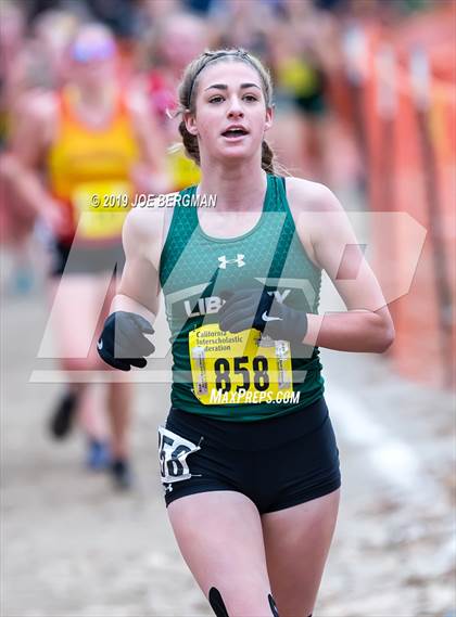 Thumbnail 2 in CIF State Cross Country Championships (Girls D5 Race) photogallery.
