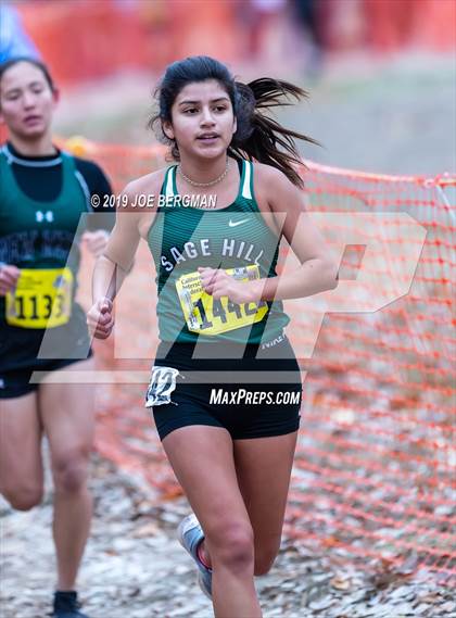 Thumbnail 1 in CIF State Cross Country Championships (Girls D5 Race) photogallery.