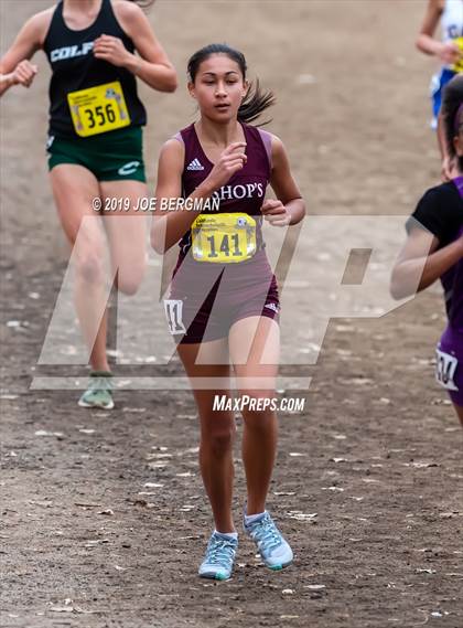 Thumbnail 1 in CIF State Cross Country Championships (Girls D5 Race) photogallery.