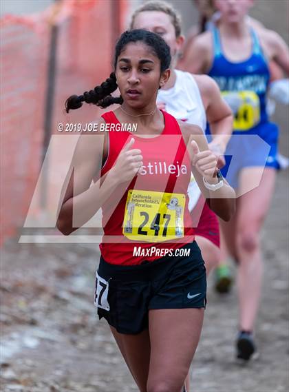Thumbnail 2 in CIF State Cross Country Championships (Girls D5 Race) photogallery.