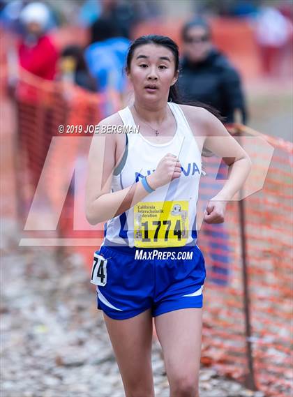 Thumbnail 2 in CIF State Cross Country Championships (Girls D5 Race) photogallery.