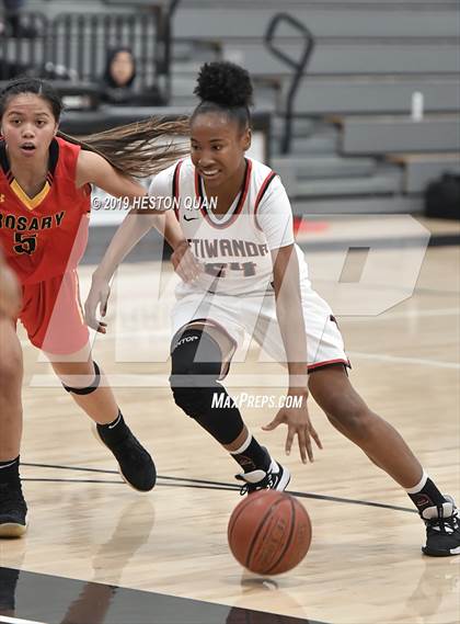 Thumbnail 3 in Etiwanda vs. Rosary Academy (Troy Classic) photogallery.