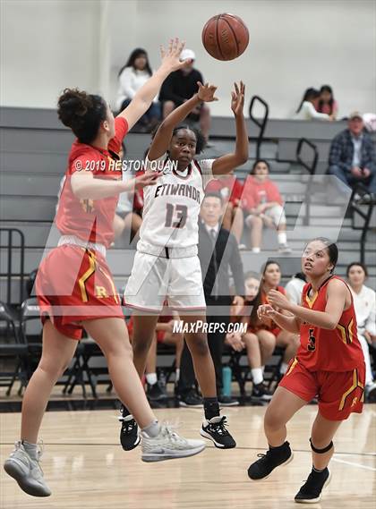 Thumbnail 3 in Etiwanda vs. Rosary Academy (Troy Classic) photogallery.
