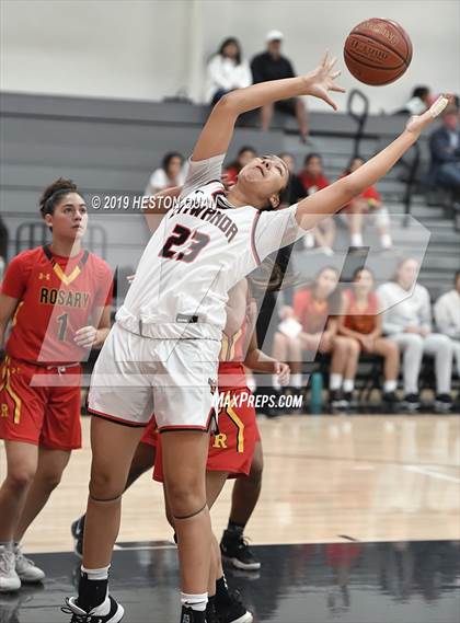 Thumbnail 3 in Etiwanda vs. Rosary Academy (Troy Classic) photogallery.