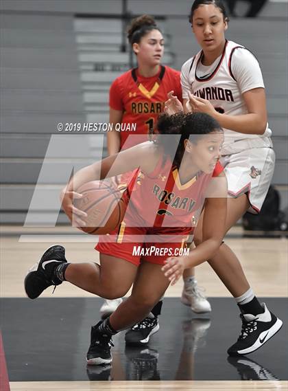 Thumbnail 2 in Etiwanda vs. Rosary Academy (Troy Classic) photogallery.