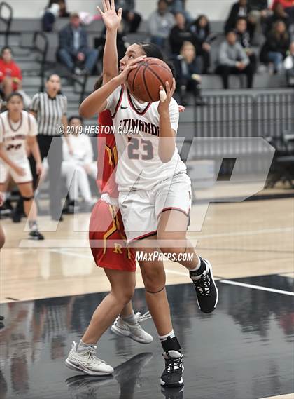 Thumbnail 3 in Etiwanda vs. Rosary Academy (Troy Classic) photogallery.