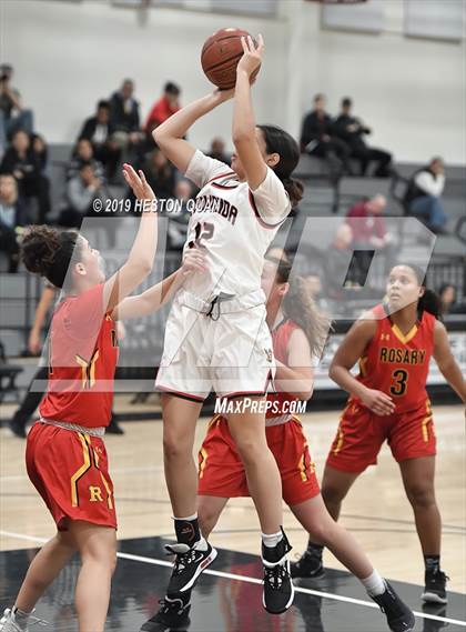 Thumbnail 1 in Etiwanda vs. Rosary Academy (Troy Classic) photogallery.
