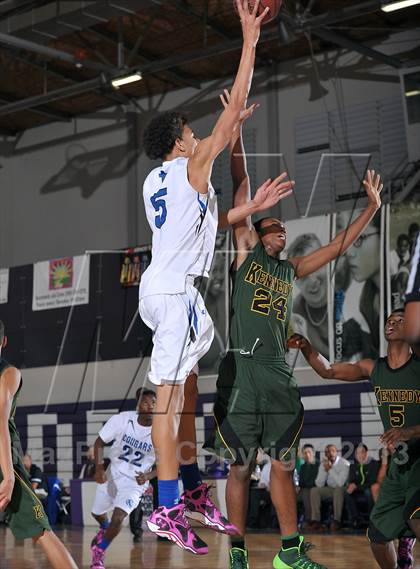Thumbnail 1 in Kennedy vs. Capital Christian (St. Hope Elite Classic) photogallery.