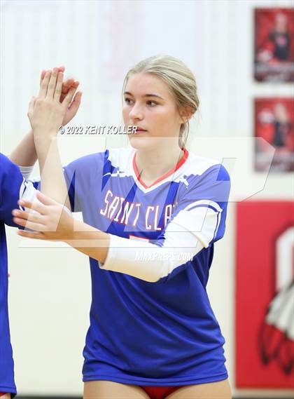 Thumbnail 1 in St. Clair vs Rochester (Chippewa Valley Tournament) photogallery.