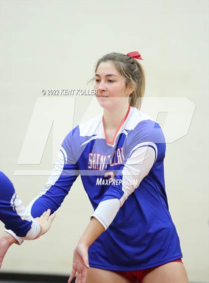 Thumbnail 2 in St. Clair vs Rochester (Chippewa Valley Tournament) photogallery.