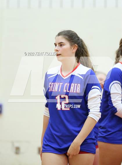 Thumbnail 2 in St. Clair vs Rochester (Chippewa Valley Tournament) photogallery.