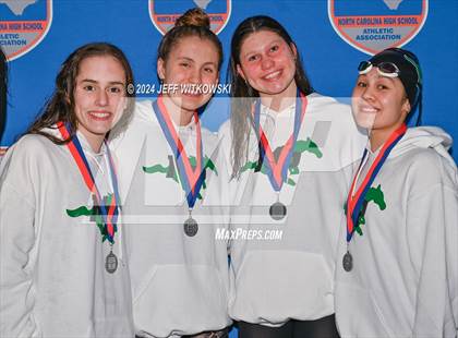 Thumbnail 1 in NCHSAA 4A State Swimming Championship Awards photogallery.