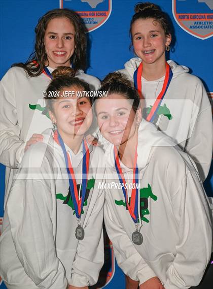 Thumbnail 1 in NCHSAA 4A State Swimming Championship Awards photogallery.