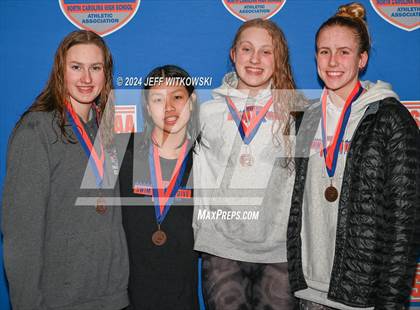 Thumbnail 2 in NCHSAA 4A State Swimming Championship Awards photogallery.
