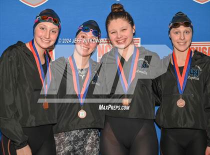 Thumbnail 2 in NCHSAA 4A State Swimming Championship Awards photogallery.