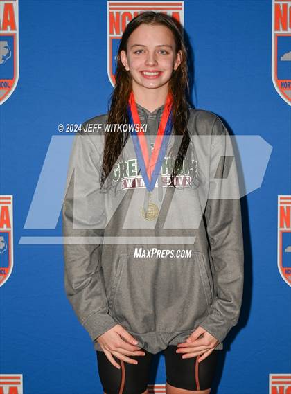 Thumbnail 2 in NCHSAA 4A State Swimming Championship Awards photogallery.