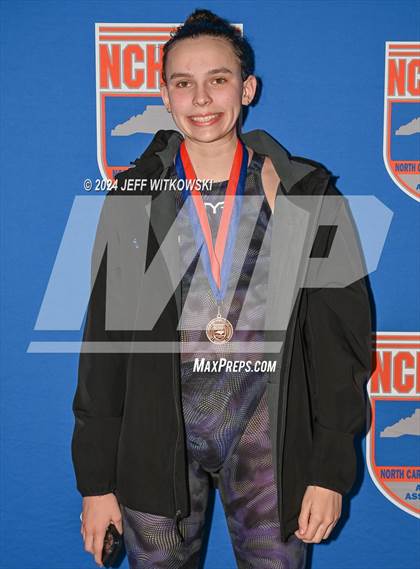 Thumbnail 3 in NCHSAA 4A State Swimming Championship Awards photogallery.