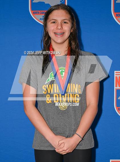 Thumbnail 2 in NCHSAA 4A State Swimming Championship Awards photogallery.
